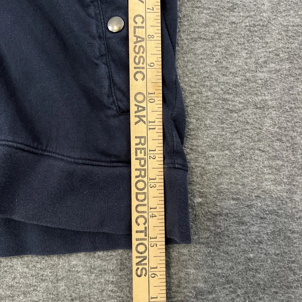 Banana Republic Hoodie Mens Small Black Full Zip Hooded Jacket Sweatshirt Cotton